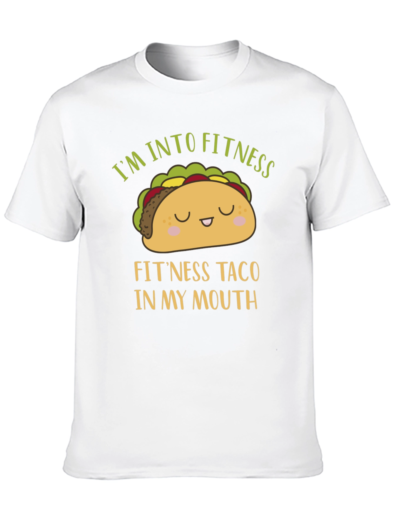 Funny Fitness Taco Graphic Mens T-Shirt