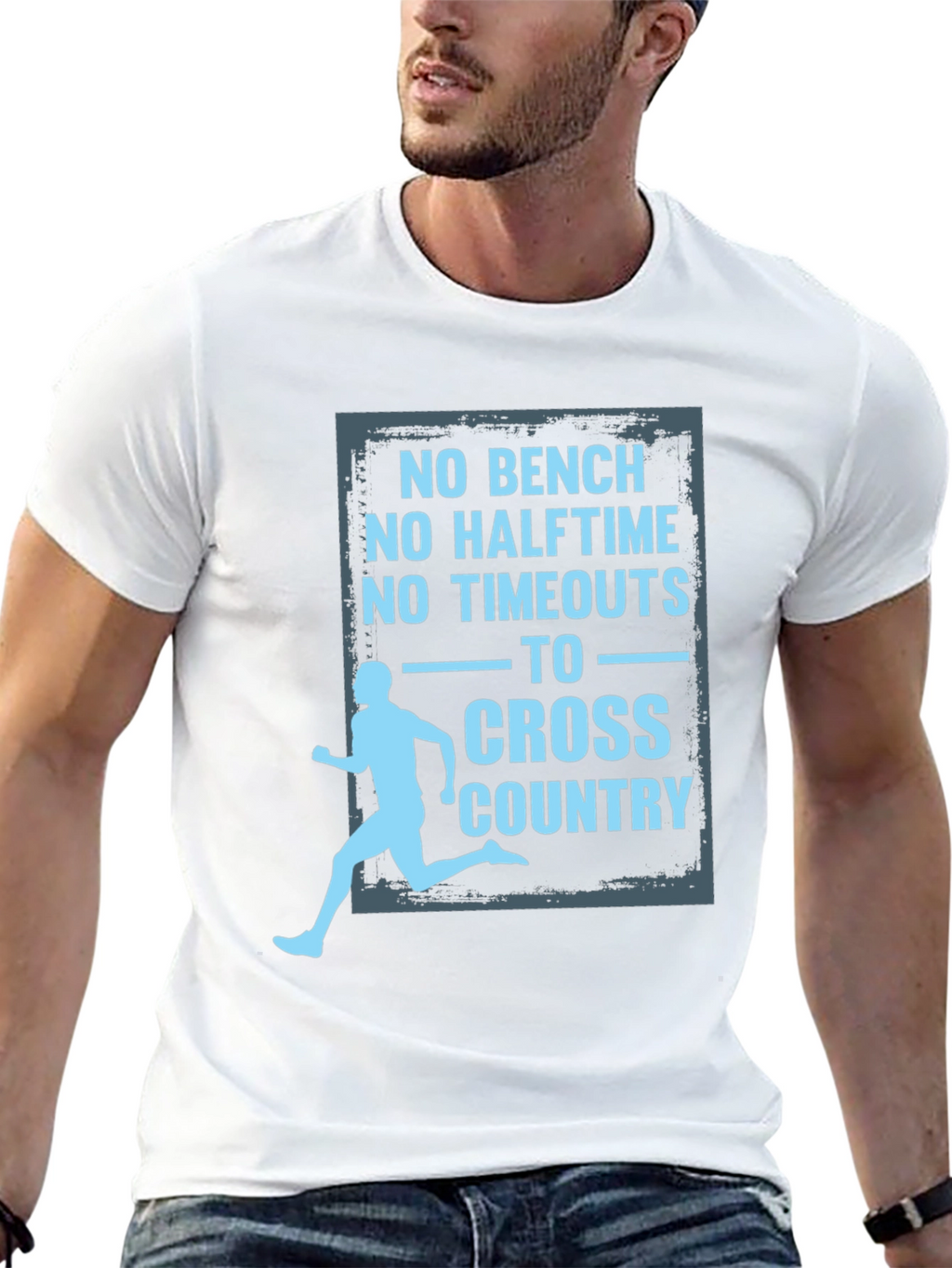 Cross Country Runner Graphic Tee Shirt
