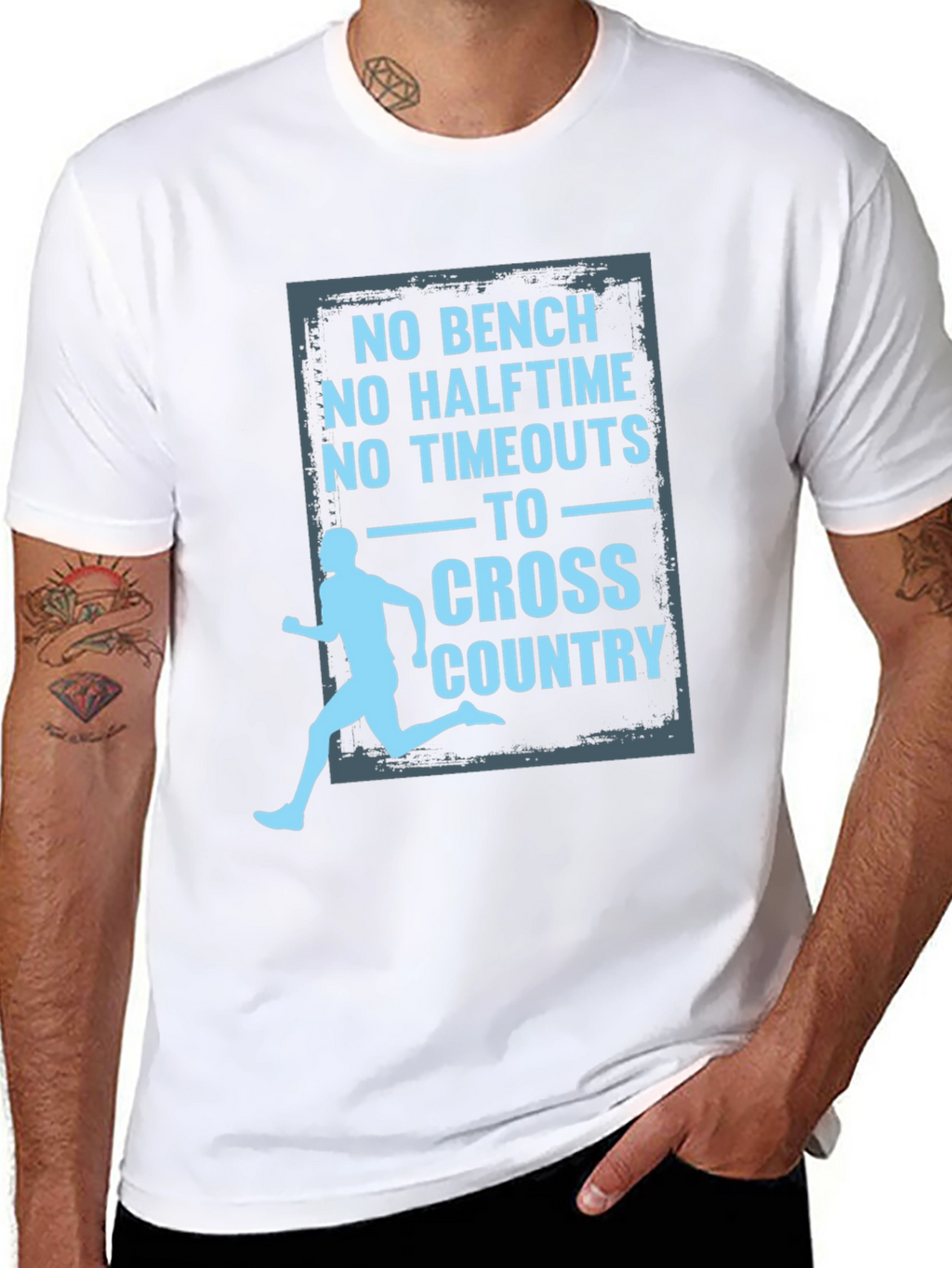 Cross Country Runner Graphic Tee Shirt