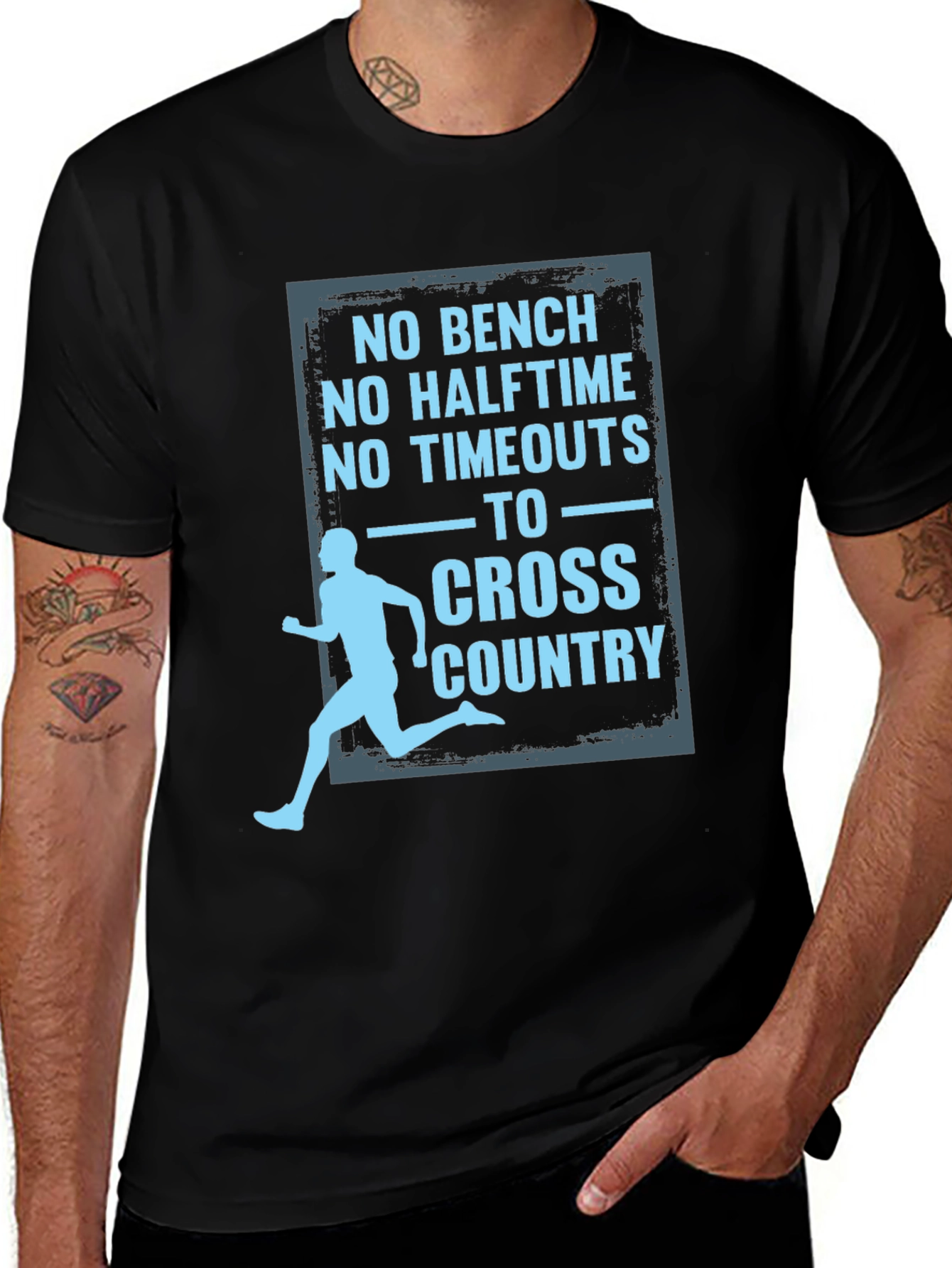 Cross Country Runner Graphic Tee Shirt