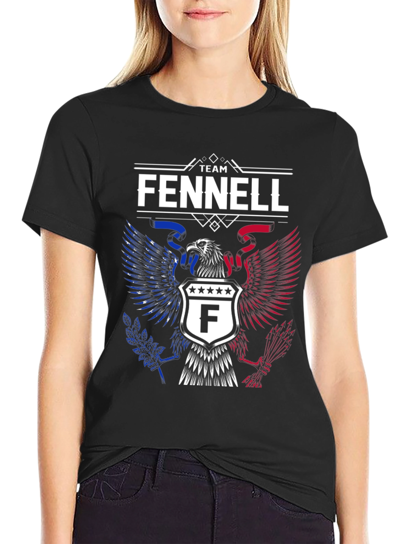 Team Fennell Eagle Crest Graphic T-Shirt