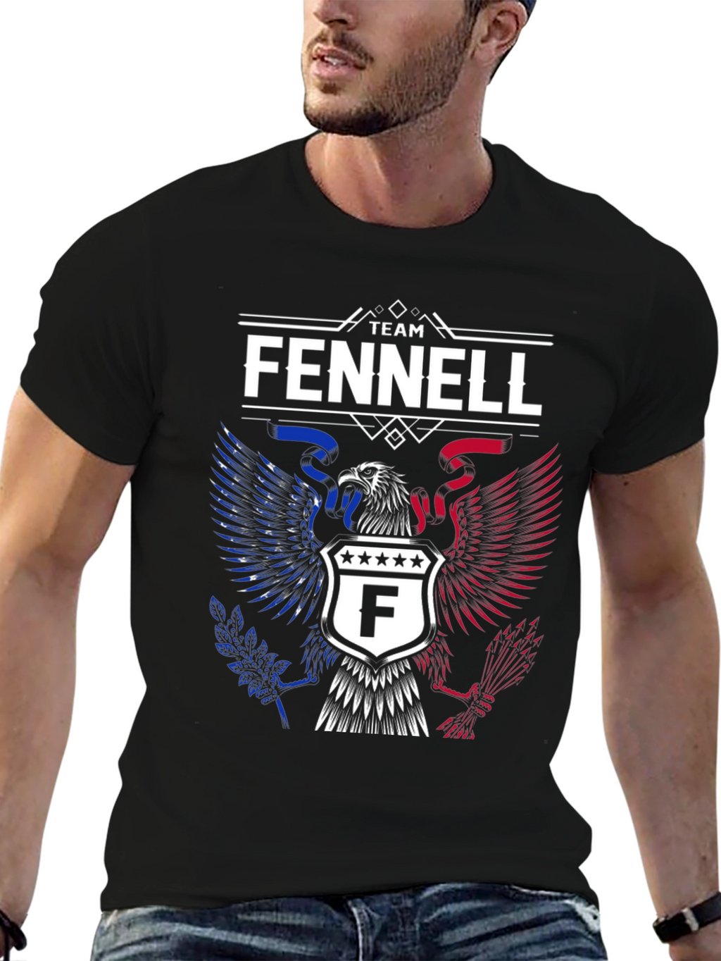 Team Fennell Eagle Crest Graphic T-Shirt