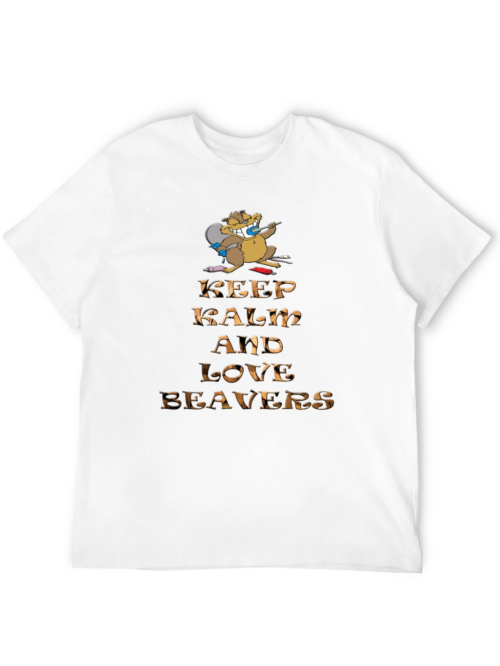 Keep Calm and Love Beavers Graphic Tee