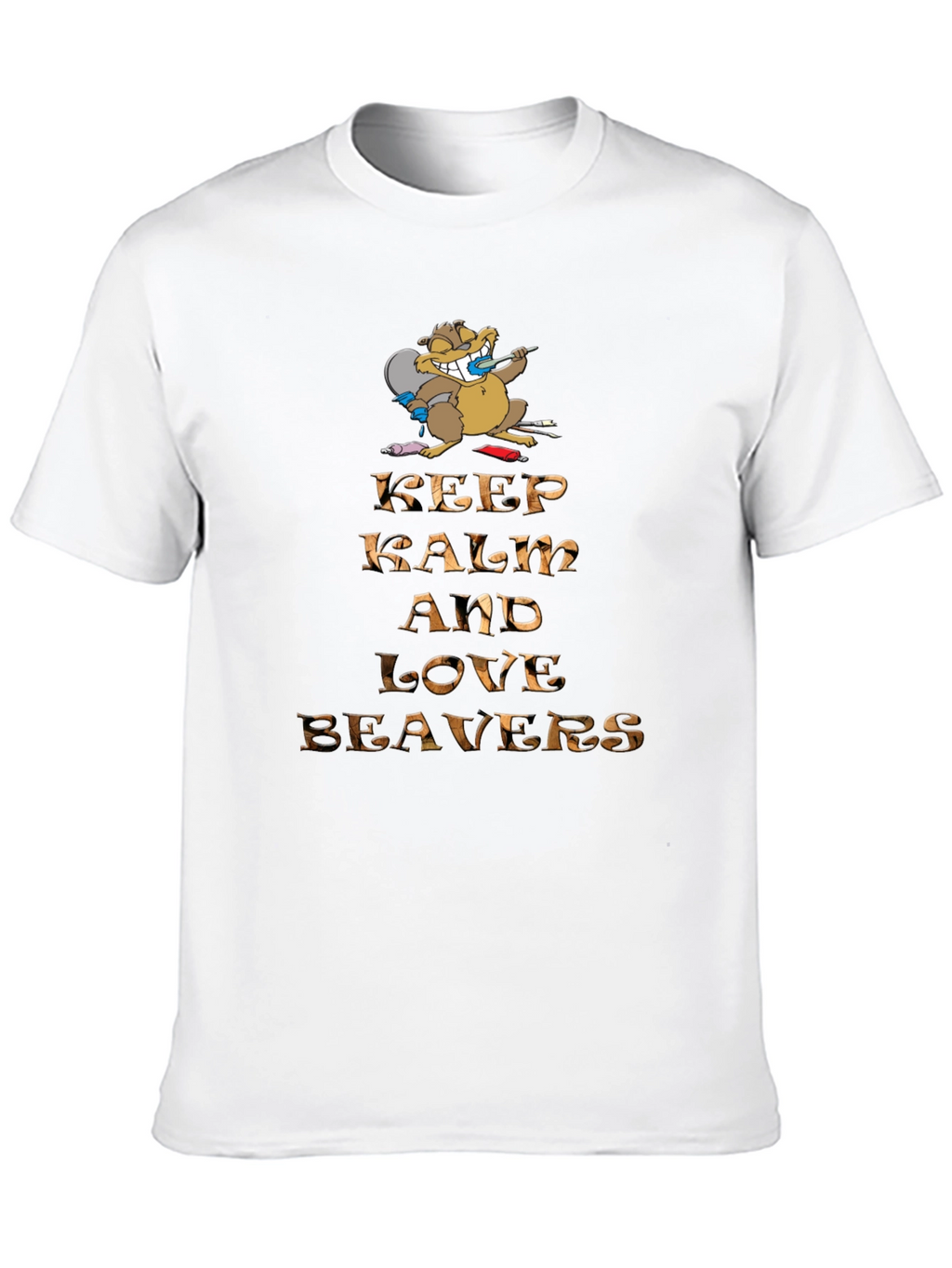 Keep Calm and Love Beavers Graphic Tee
