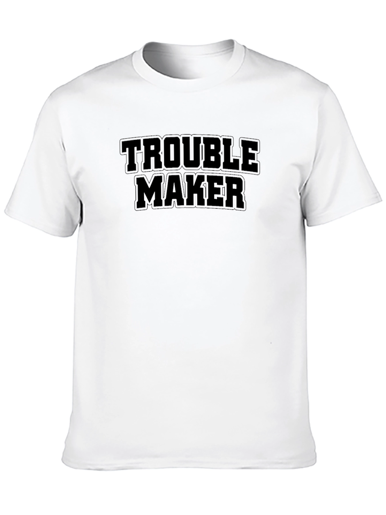 Trouble Maker Black T-Shirt - Bold Statement Tee