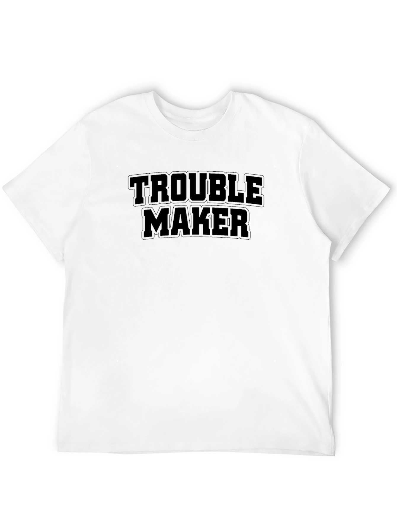 Trouble Maker Black T-Shirt - Bold Statement Tee