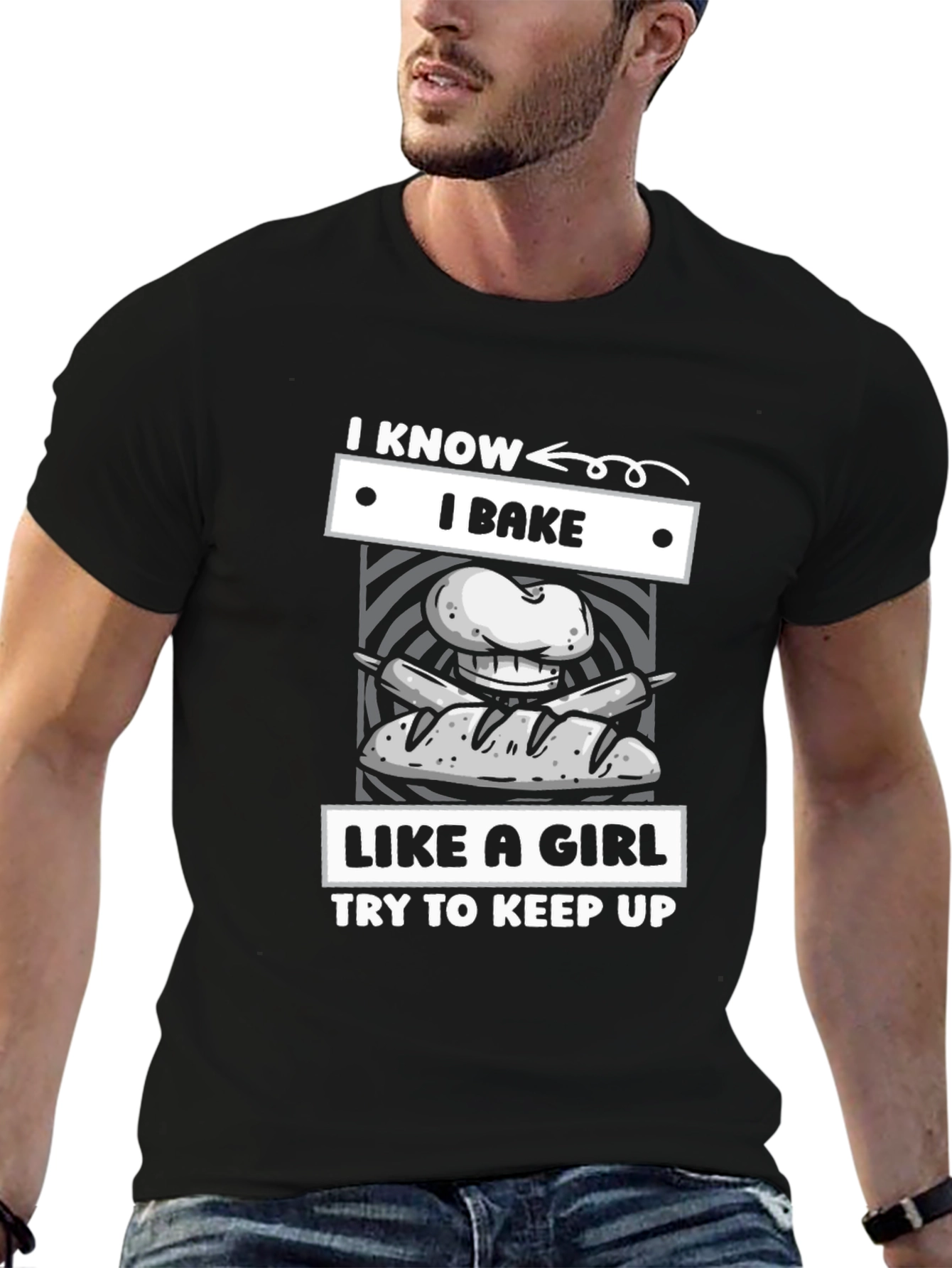 I Bake Like A Girl T-Shirt