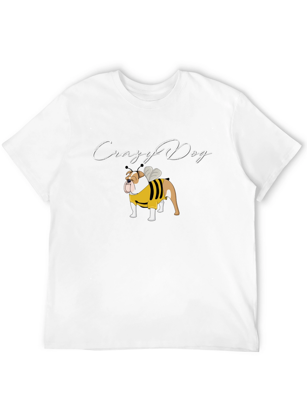 Crazy Dog Bulldog Bee T-Shirt