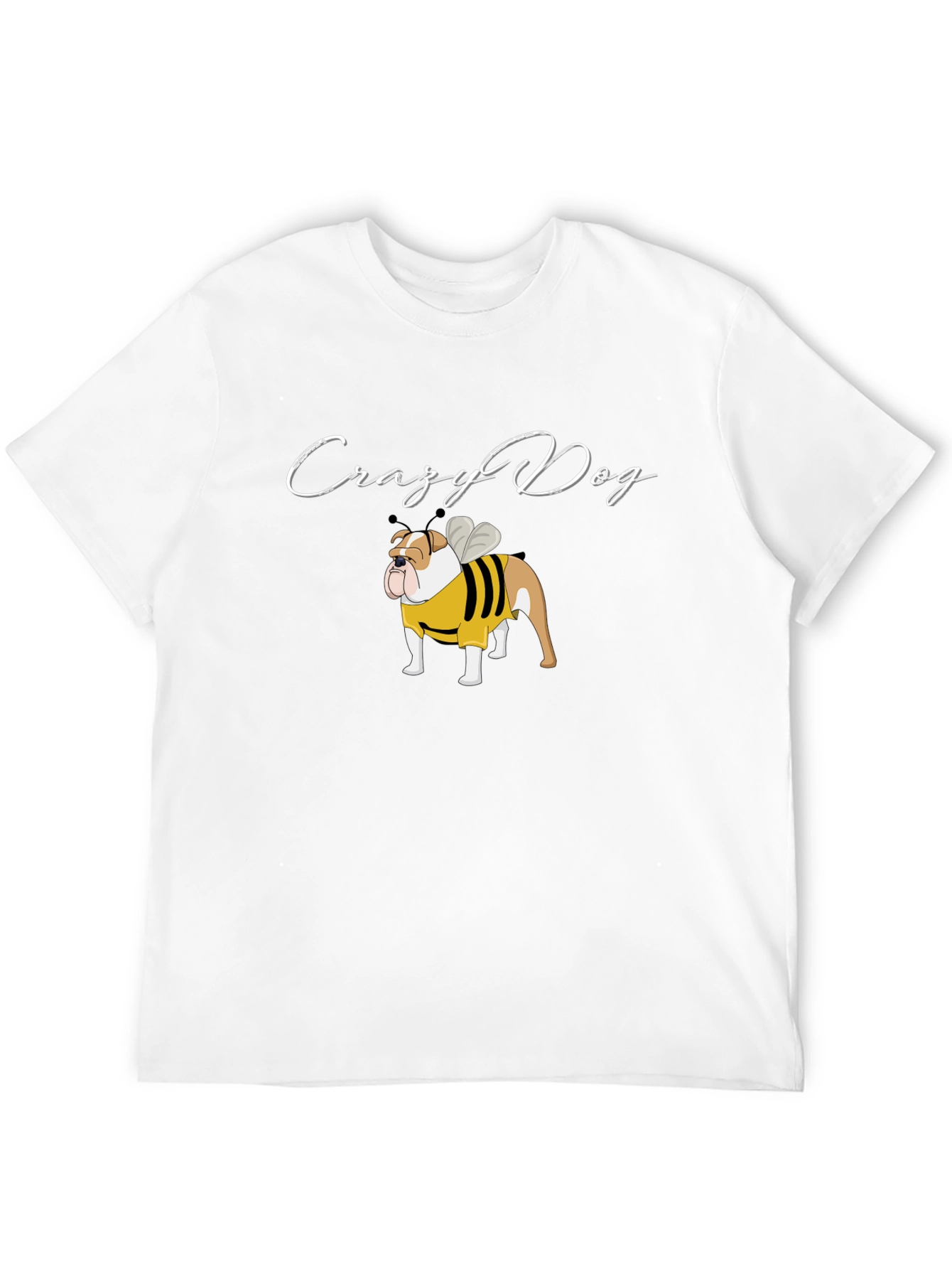 Crazy Dog Bulldog Bee T-Shirt
