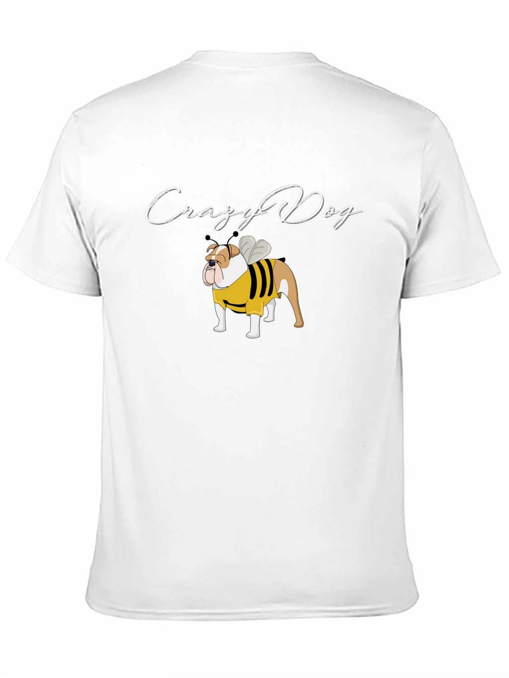 Crazy Dog Bulldog Bee T-Shirt