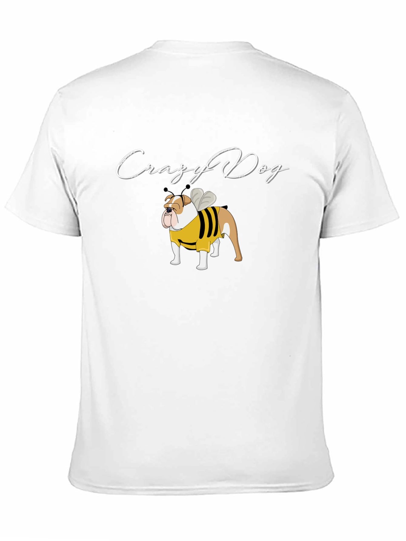 Crazy Dog Bulldog Bee T-Shirt