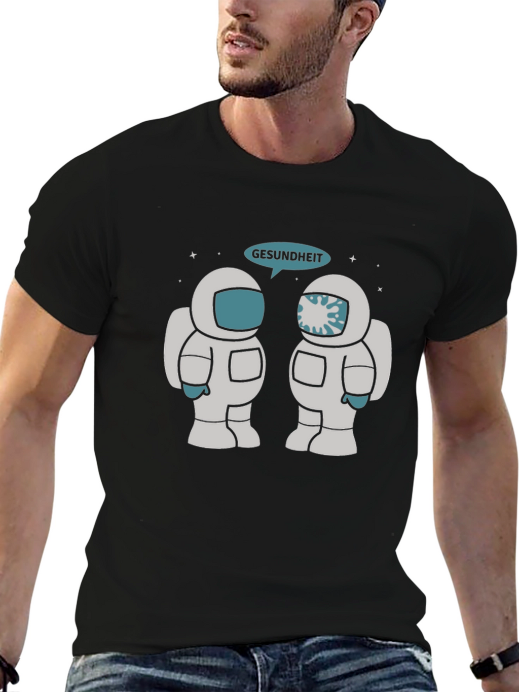 Astronaut Gesundheit Graphic Tee - Unisex