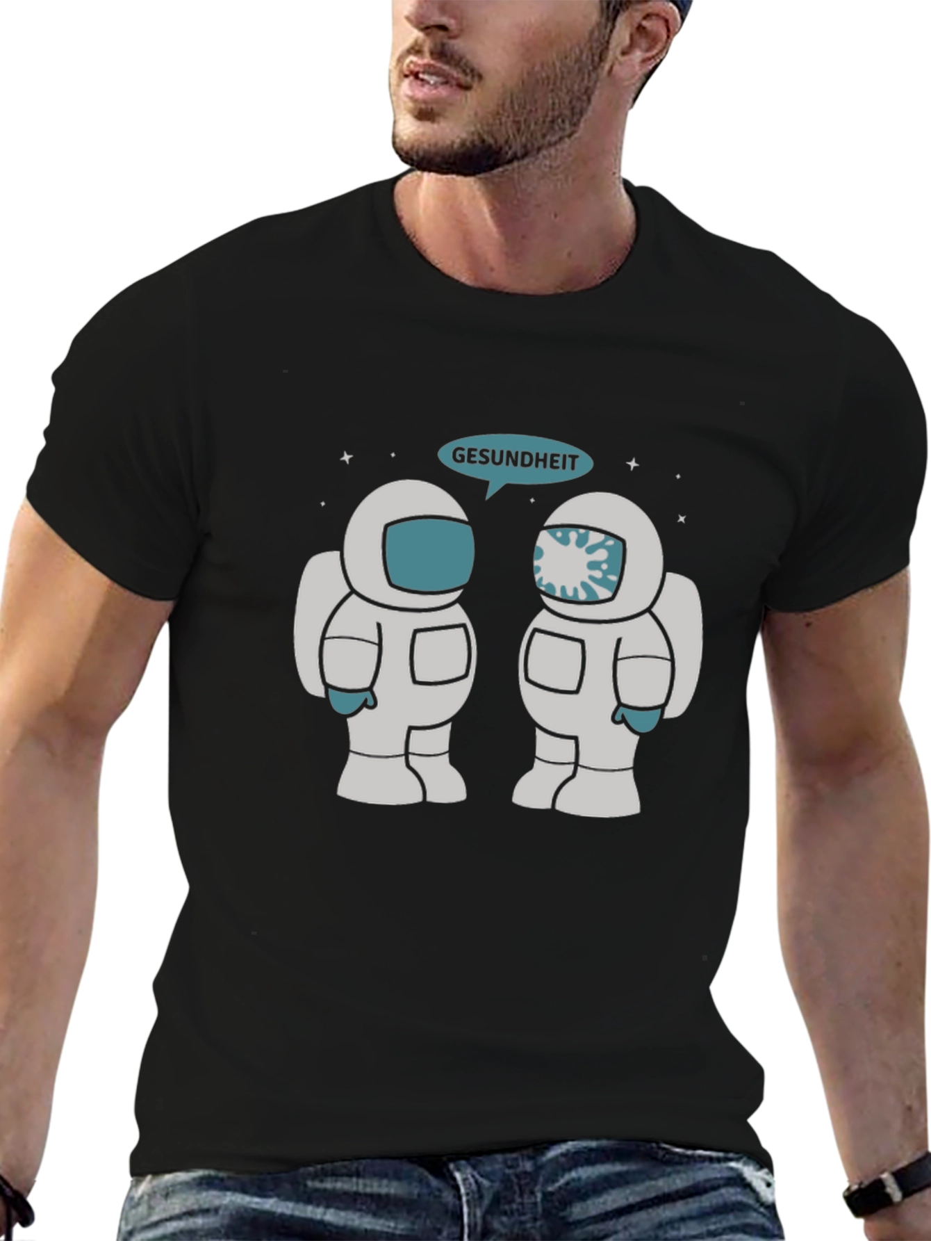 Astronaut Gesundheit Graphic Tee - Unisex