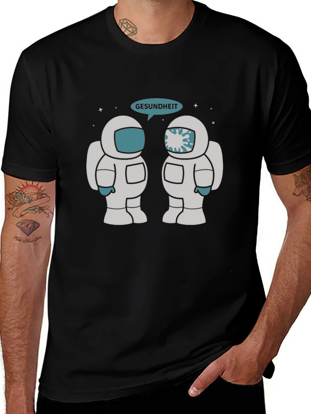 Astronaut Gesundheit Graphic Tee - Unisex