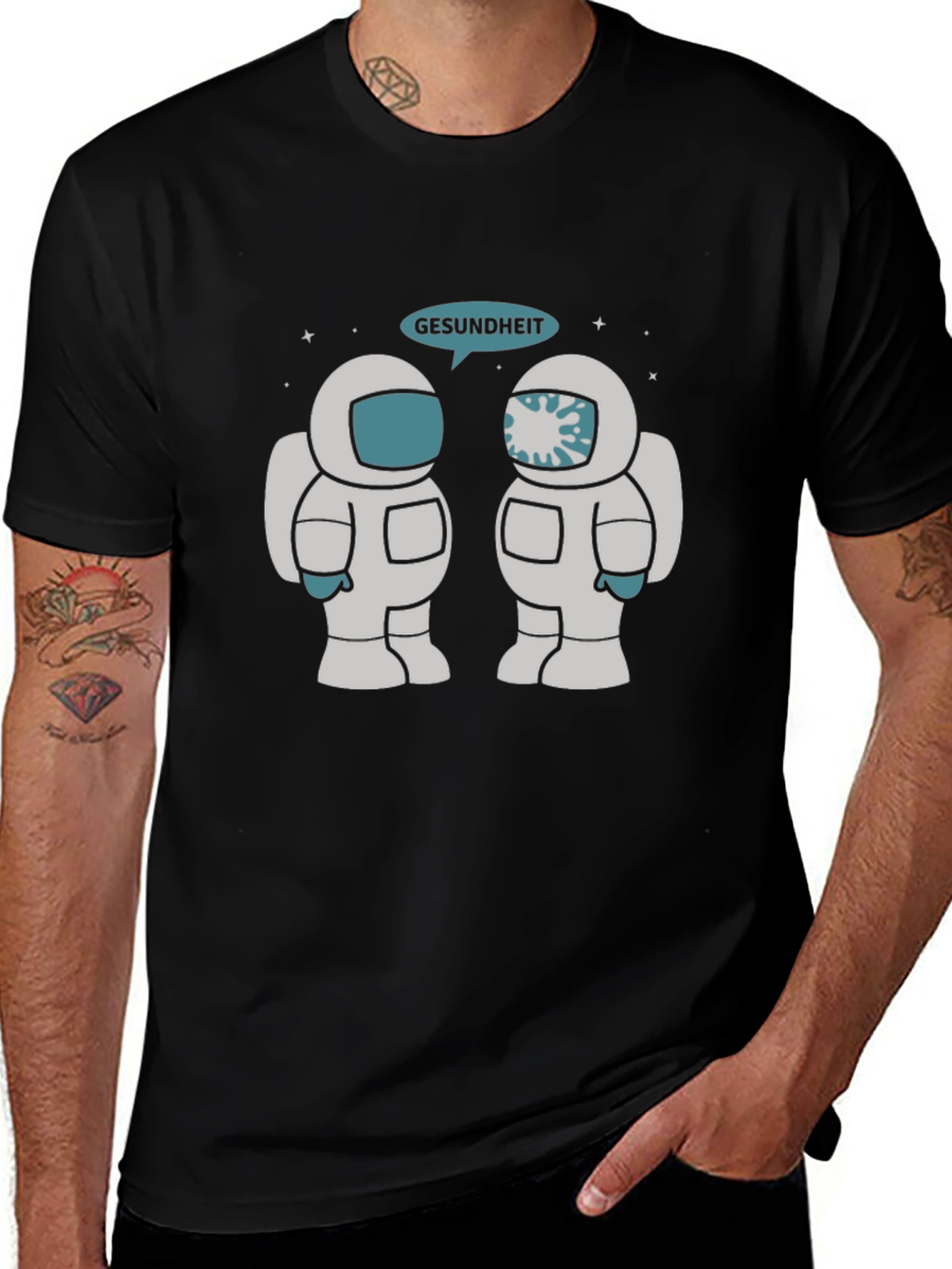 Astronaut Gesundheit Graphic Tee - Unisex
