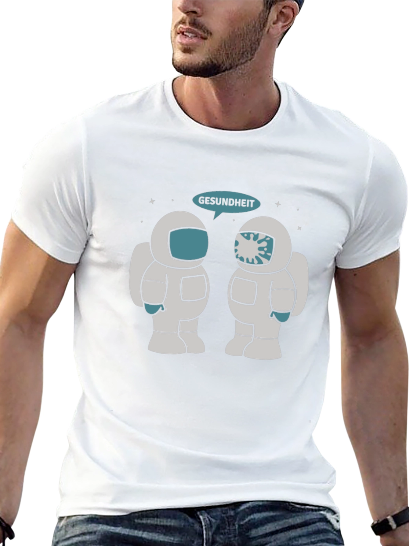 Astronaut Gesundheit Graphic Tee - Unisex