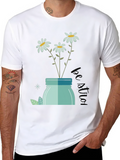 Daisy Jar Graphic Tee - Be Kind T-Shirt