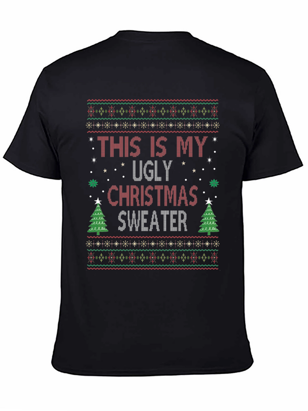Ugly Christmas Sweater T-Shirt - Holiday Tee