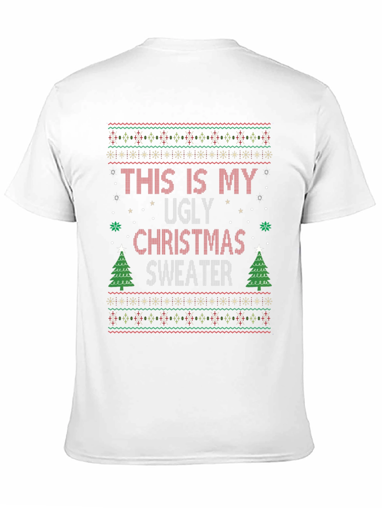 Ugly Christmas Sweater T-Shirt - Holiday Tee