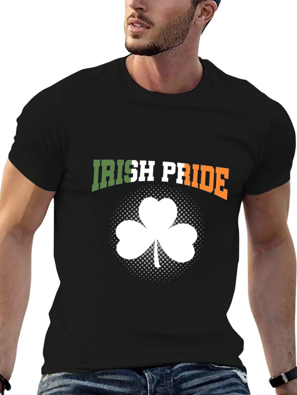 Irish Pride Shamrock Graphic T-Shirt