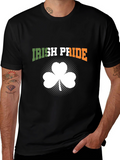 Irish Pride Shamrock Graphic T-Shirt