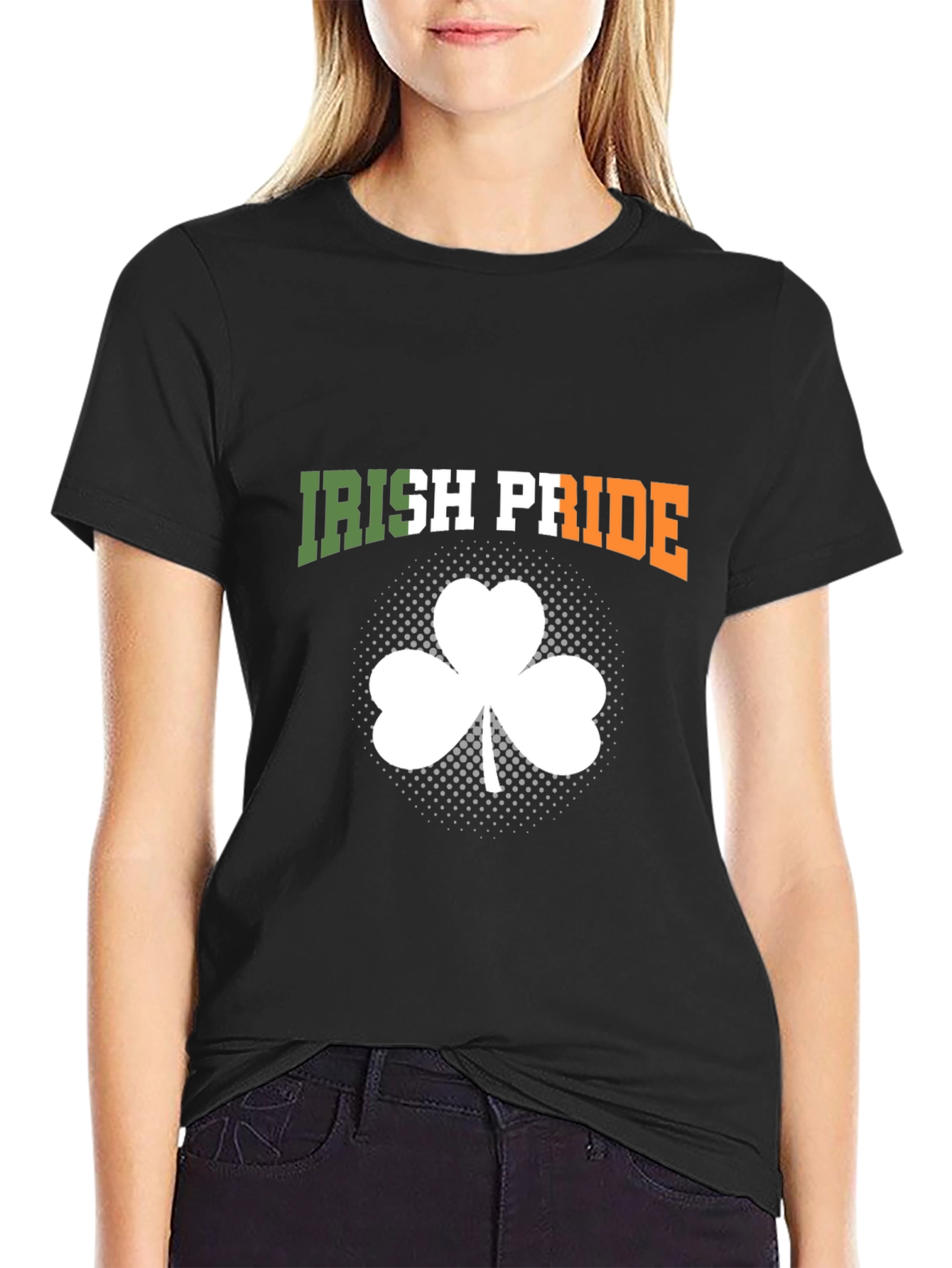Irish Pride Shamrock Graphic T-Shirt