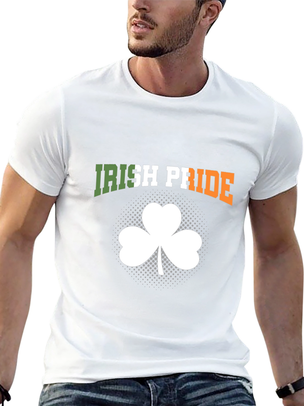 Irish Pride Shamrock Graphic T-Shirt
