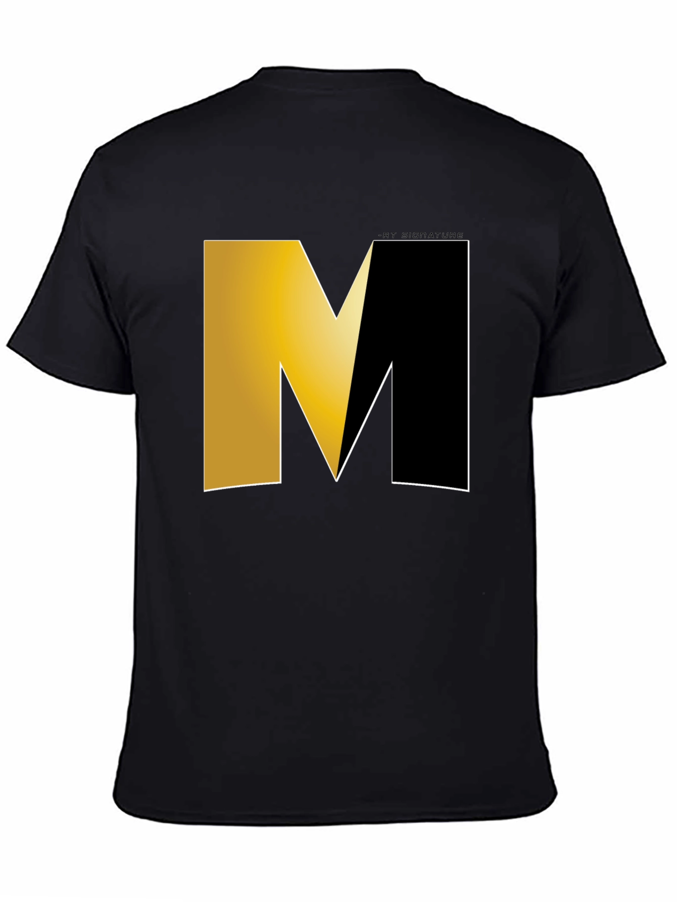 Modern M Logo Black T-Shirt