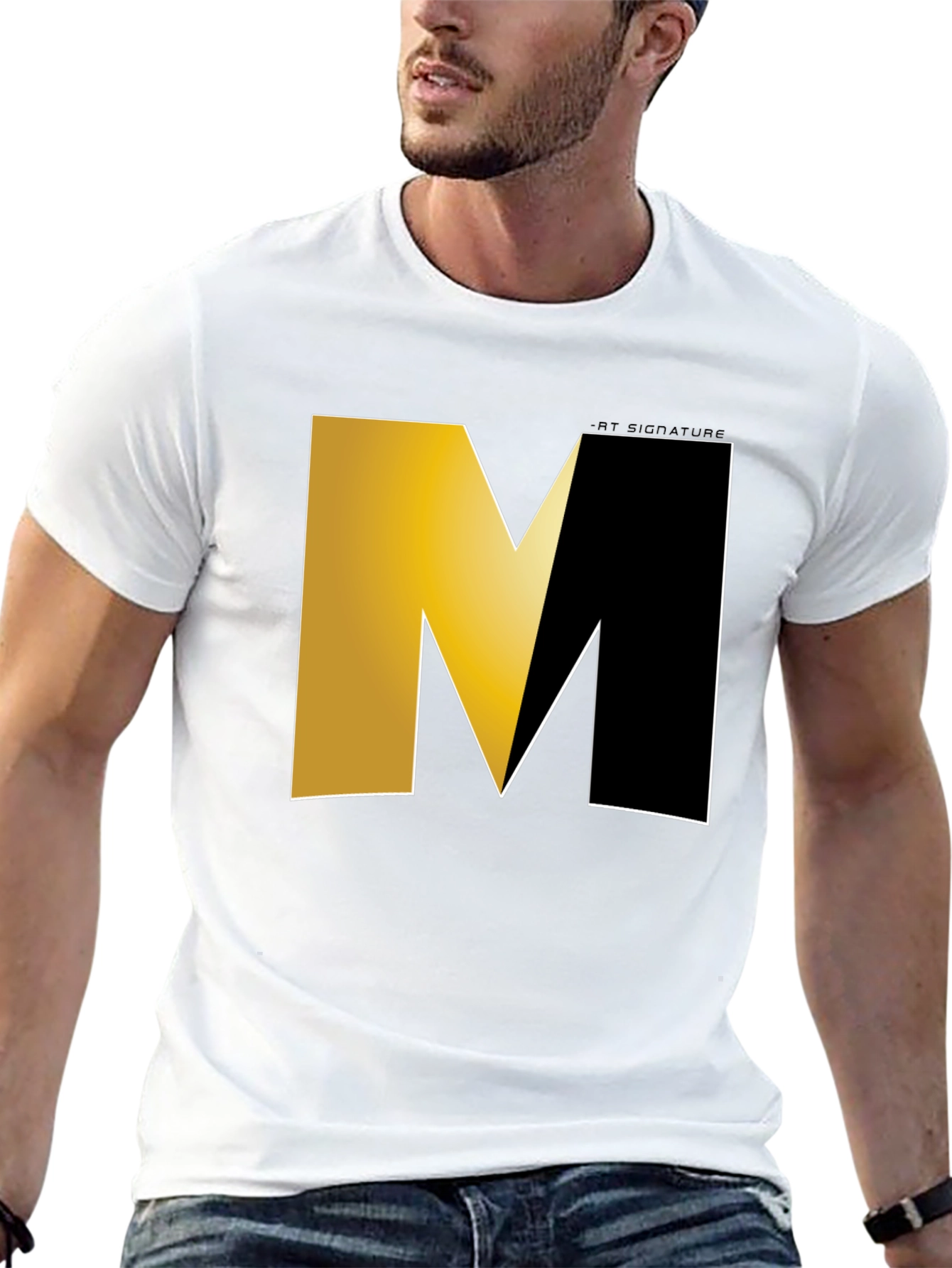 Modern M Logo Black T-Shirt