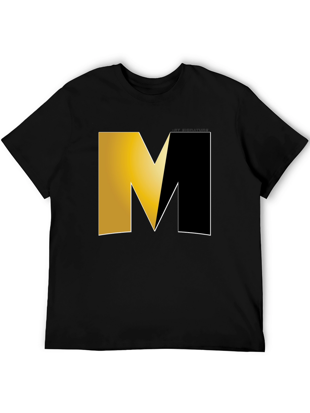 Modern M Logo Black T-Shirt