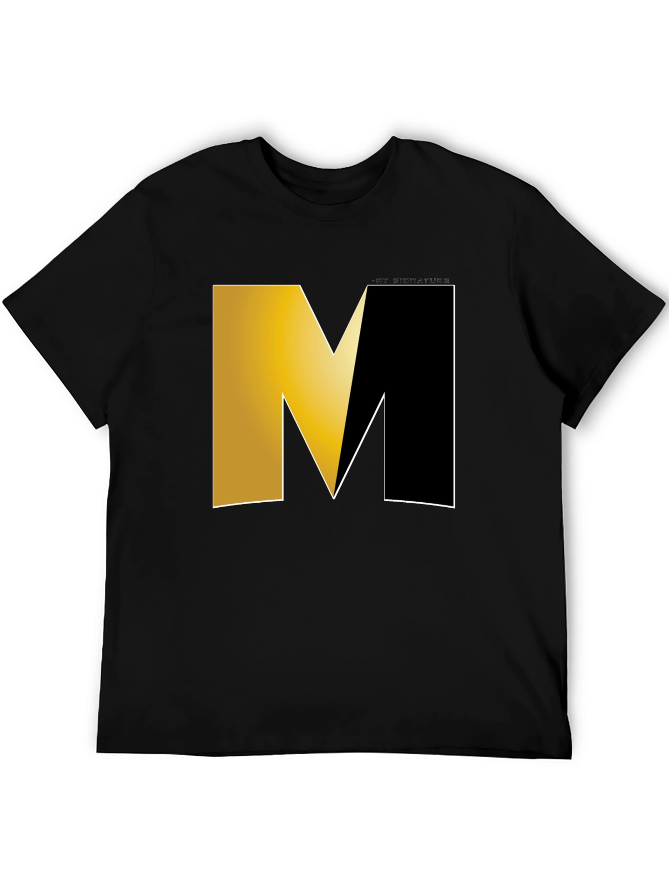 Modern M Logo Black T-Shirt