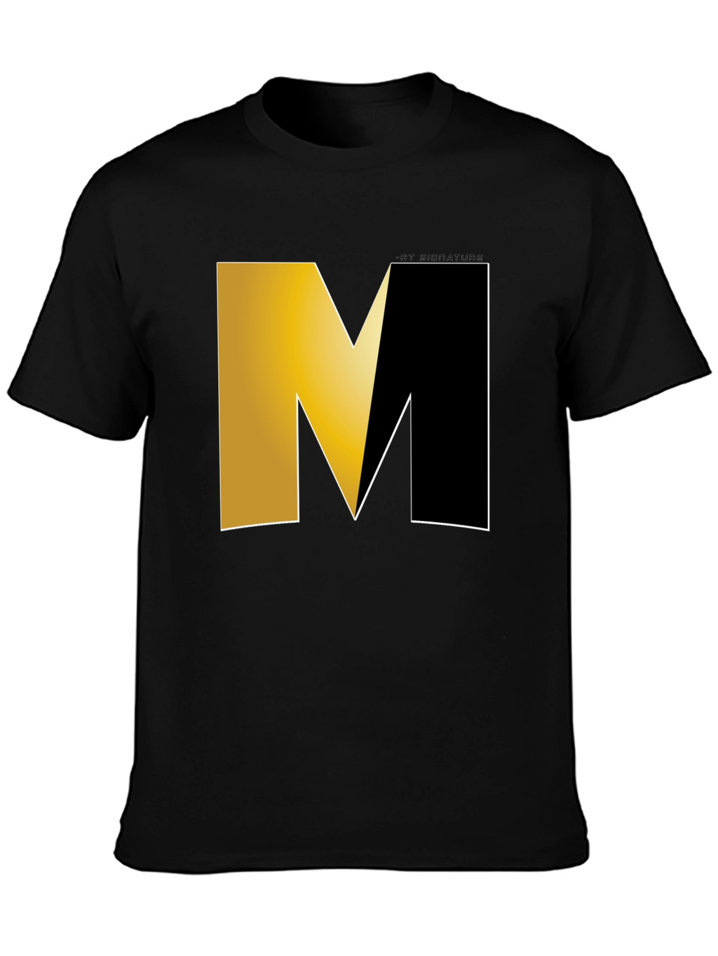 Modern M Logo Black T-Shirt