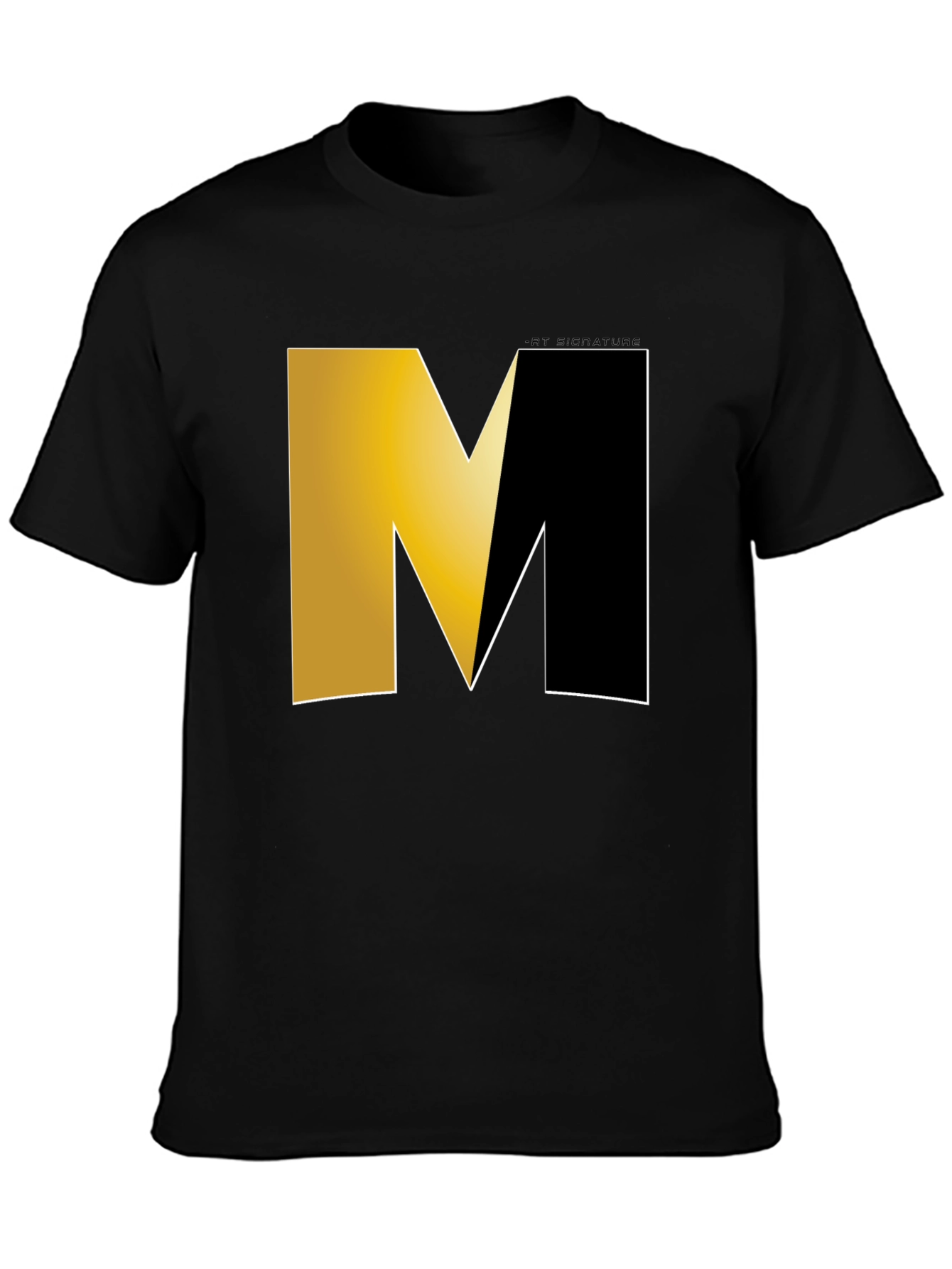 Modern M Logo Black T-Shirt