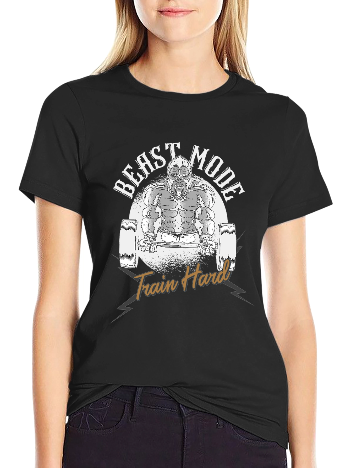 Beast Mode Gorilla Graphic T-Shirt