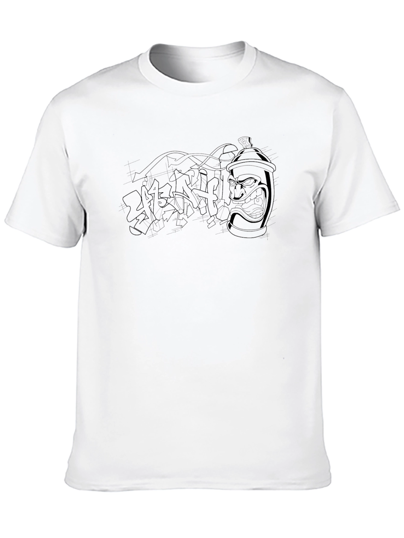 Graffiti Art Black T-Shirt