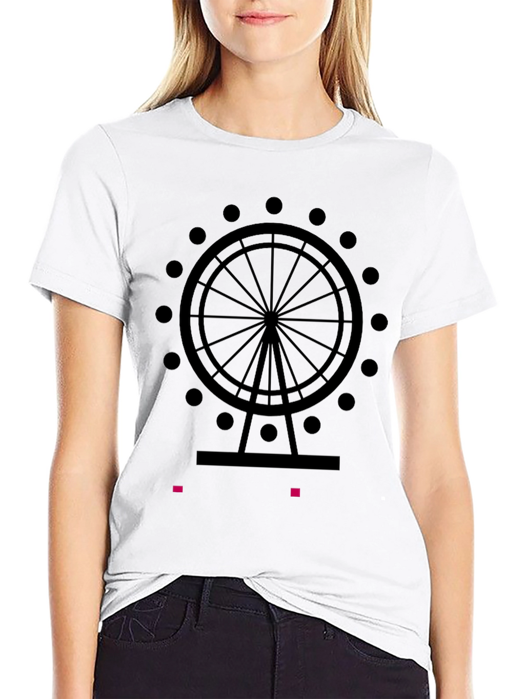 Ferris Wheel Graphic Tee - Black