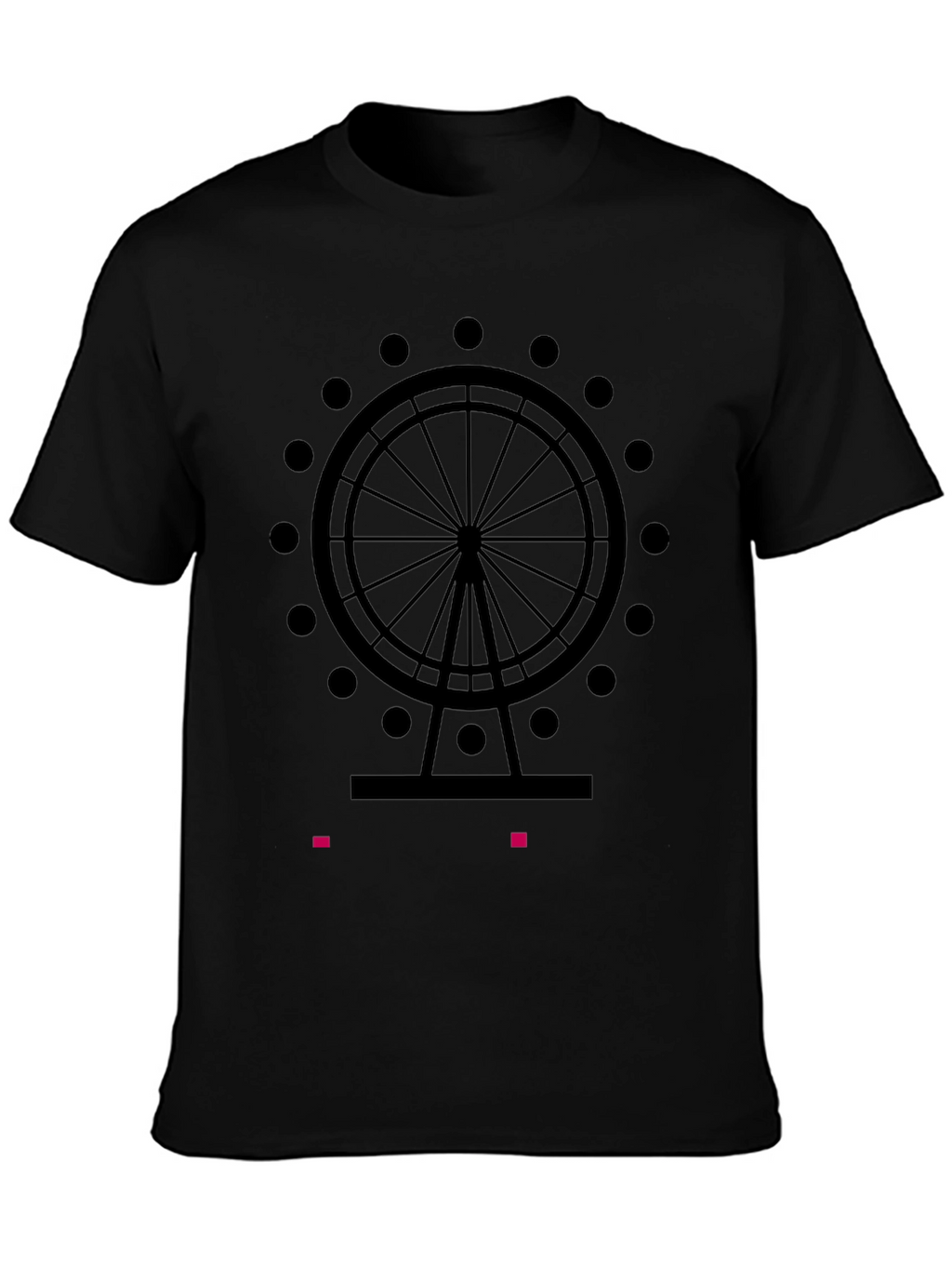 Ferris Wheel Graphic Tee - Black