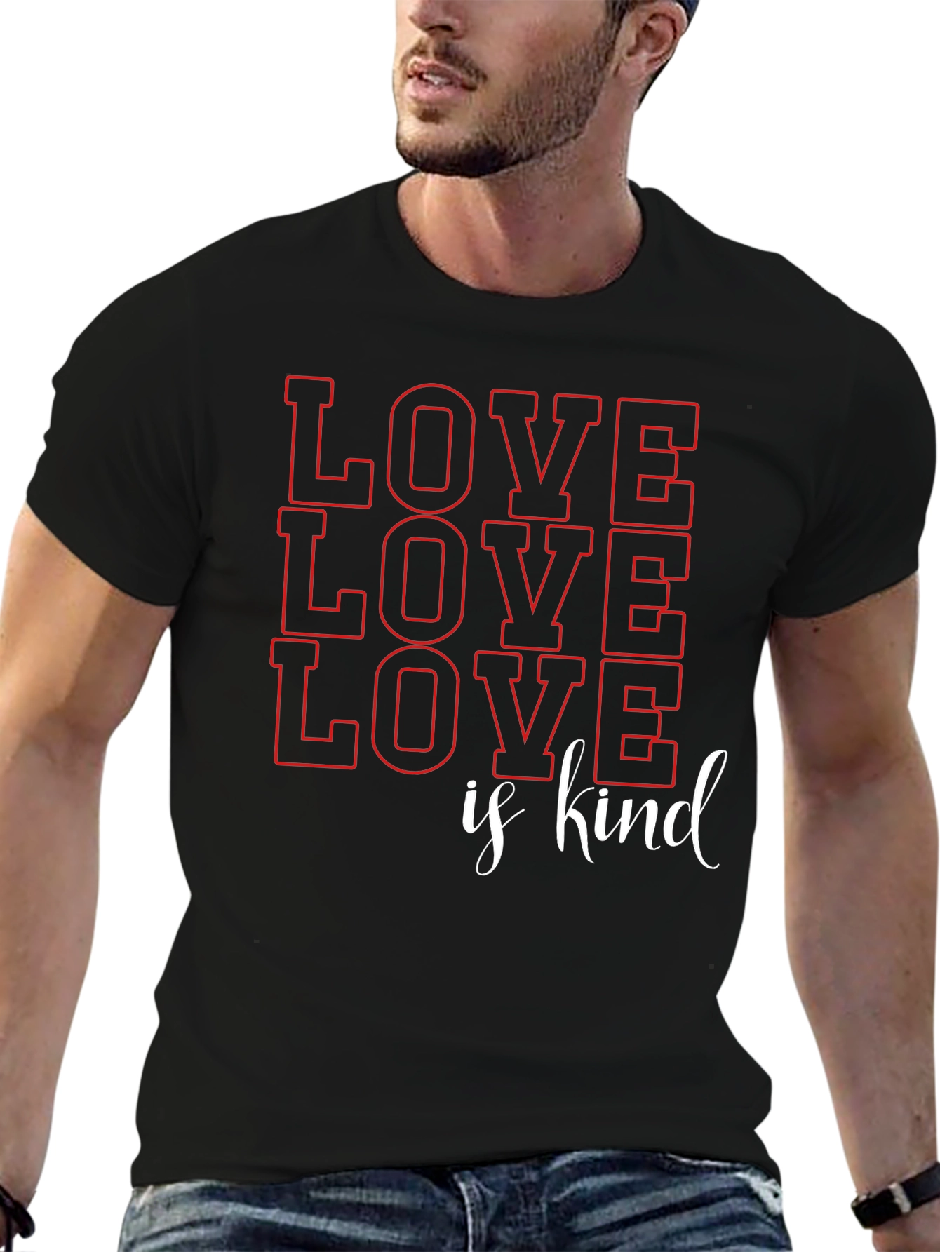 Love is Kind Graphic T-Shirt - Black