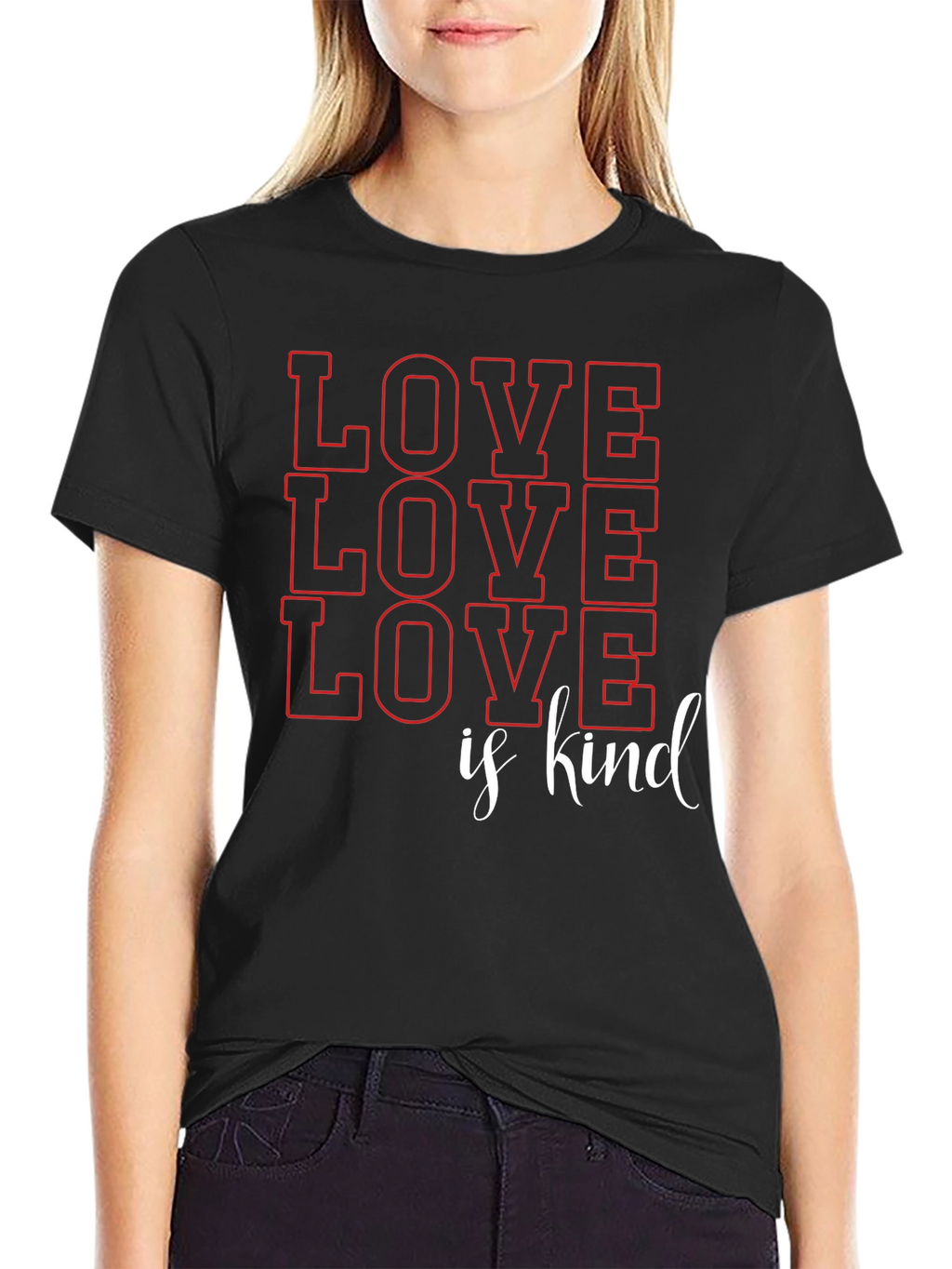 Love is Kind Graphic T-Shirt - Black