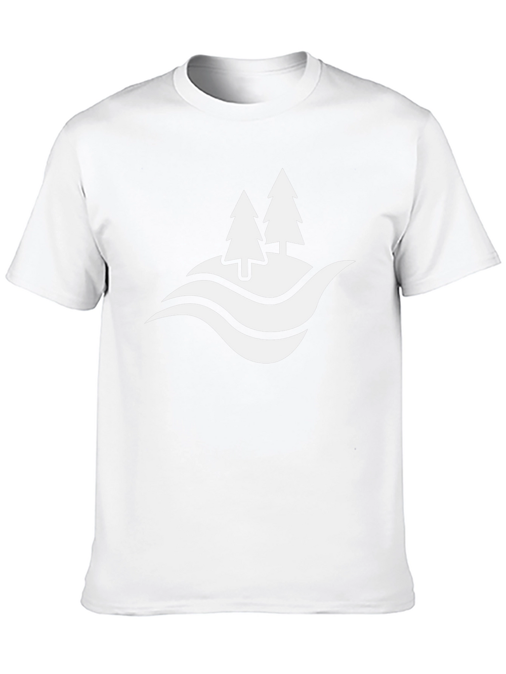 Nature Scene Graphic Black T-Shirt