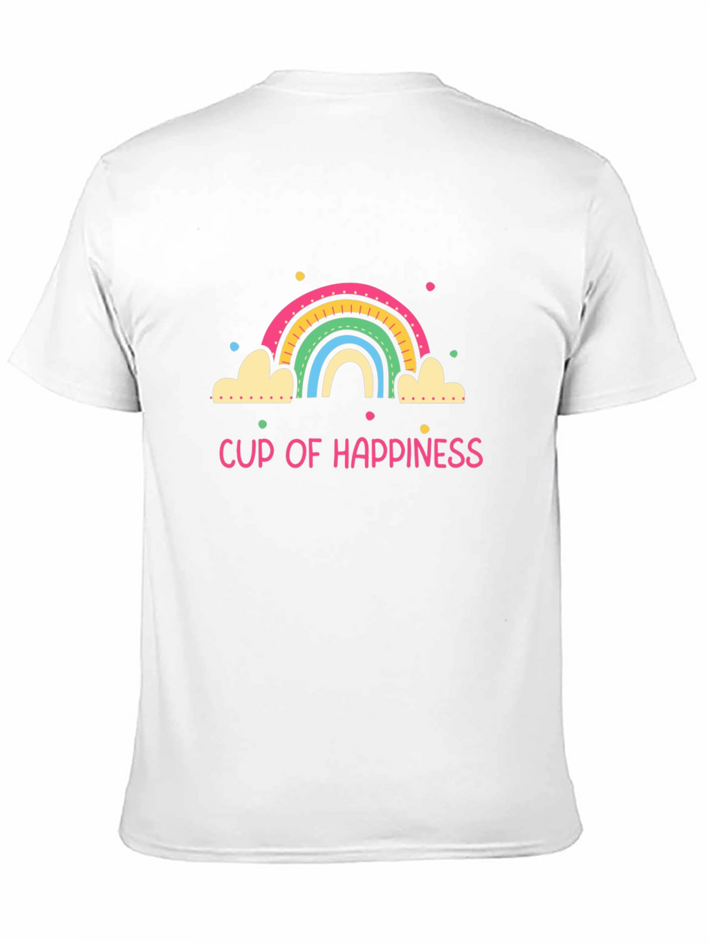Cup of Happiness Graphic Tee - Black Unisex T-Shirt