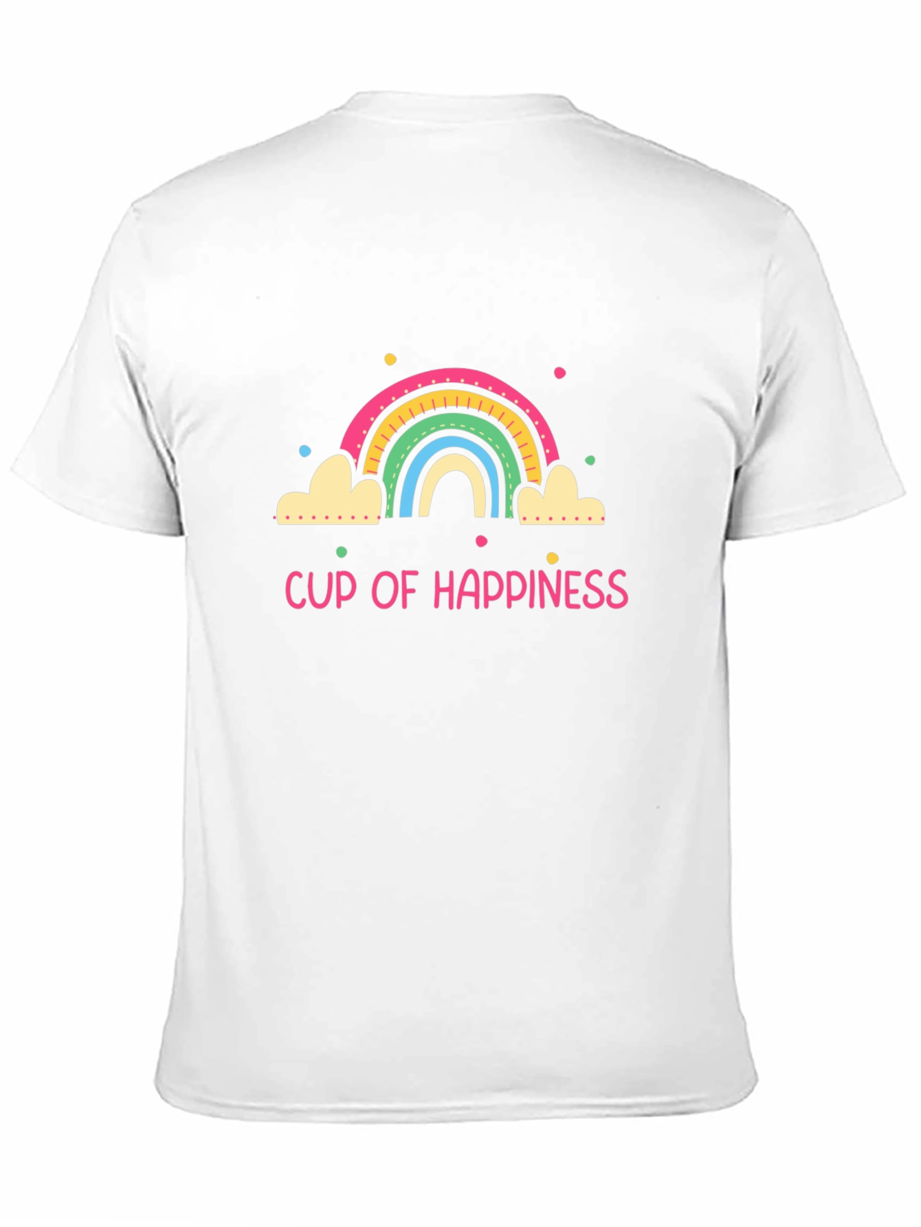 Cup of Happiness Graphic Tee - Black Unisex T-Shirt