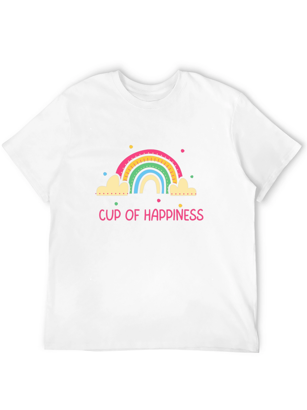 Cup of Happiness Graphic Tee - Black Unisex T-Shirt