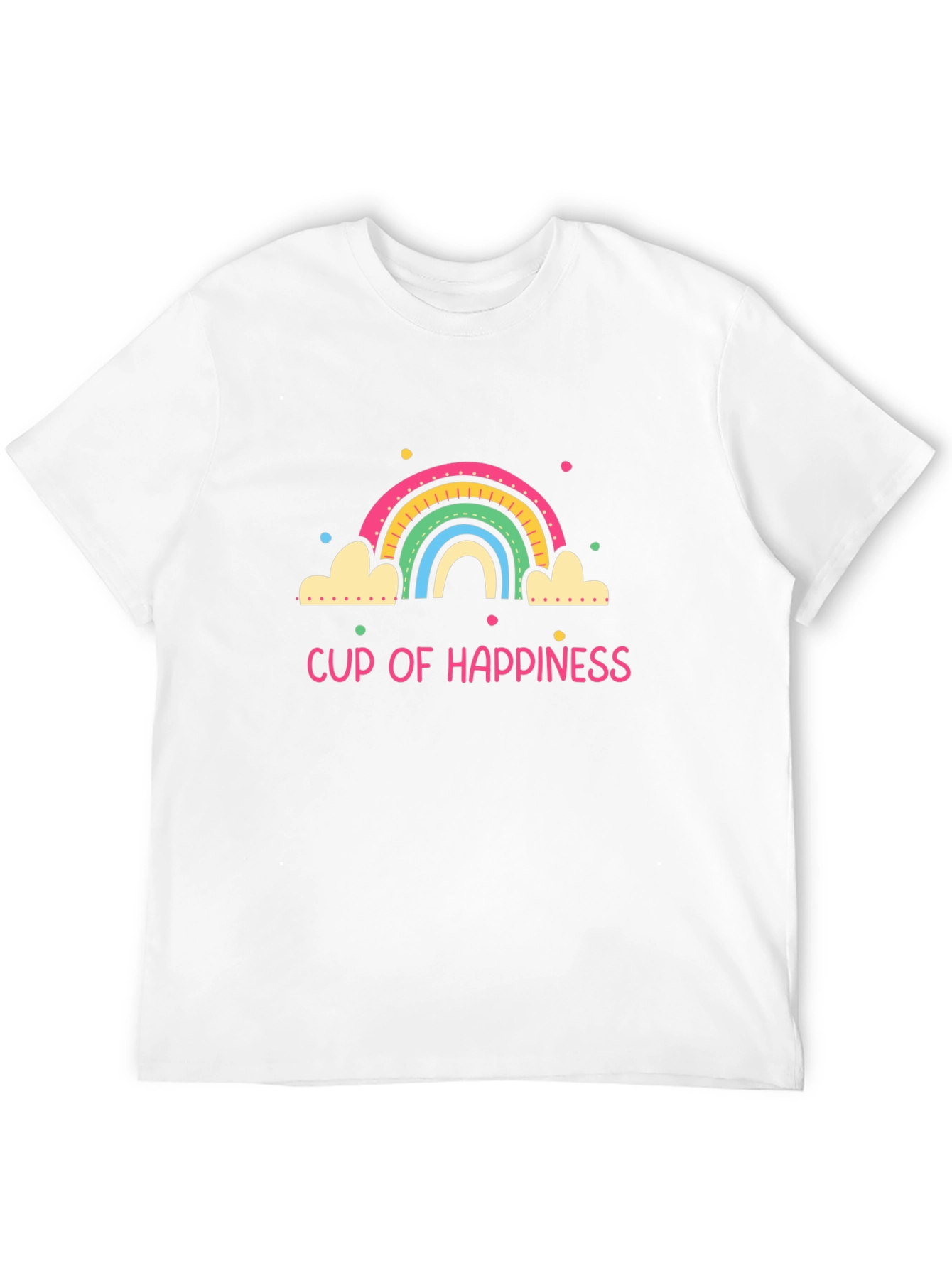 Cup of Happiness Graphic Tee - Black Unisex T-Shirt