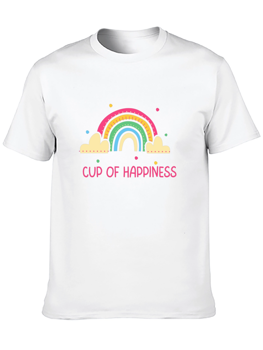 Cup of Happiness Graphic Tee - Black Unisex T-Shirt