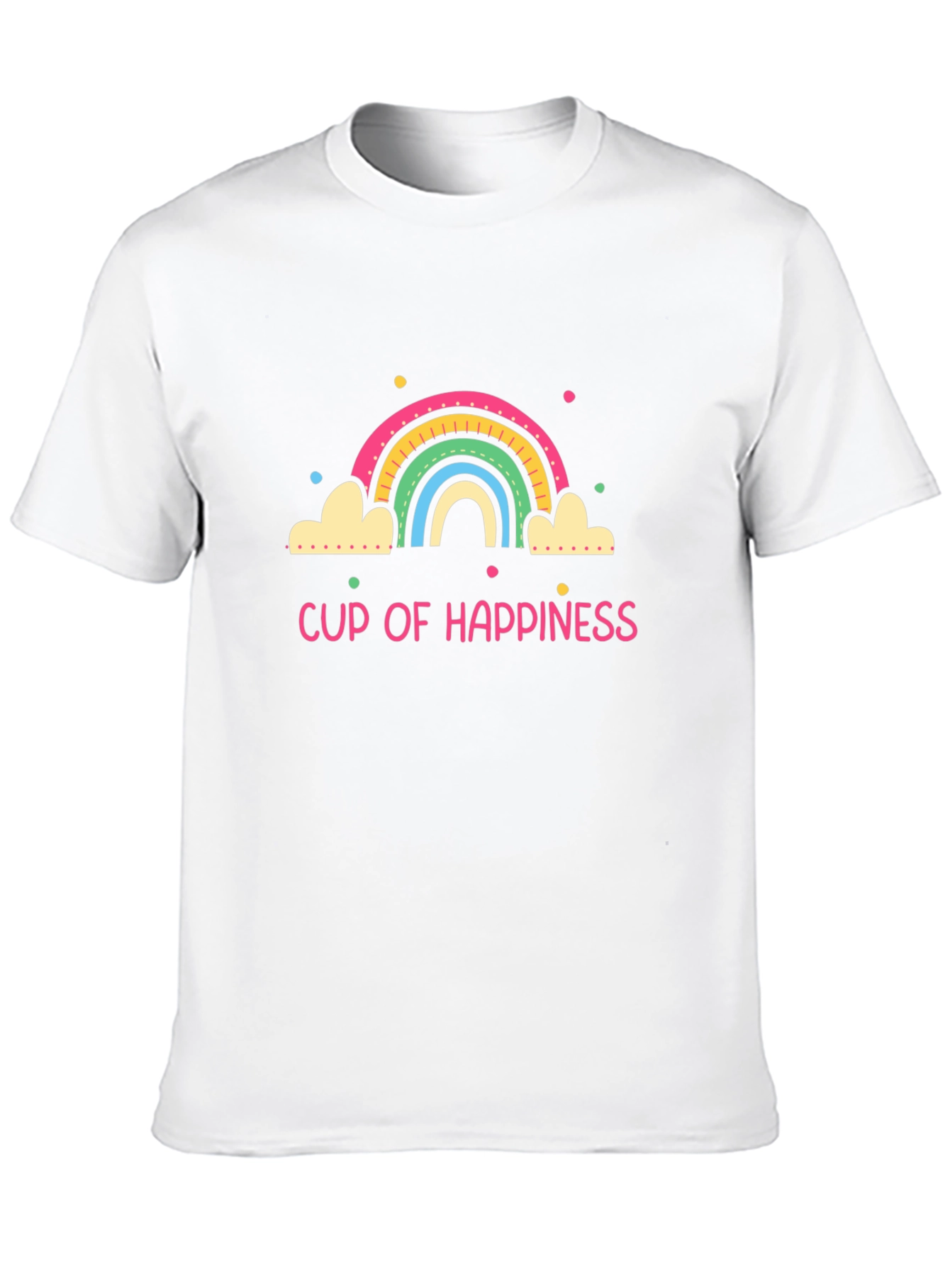 Cup of Happiness Graphic Tee - Black Unisex T-Shirt