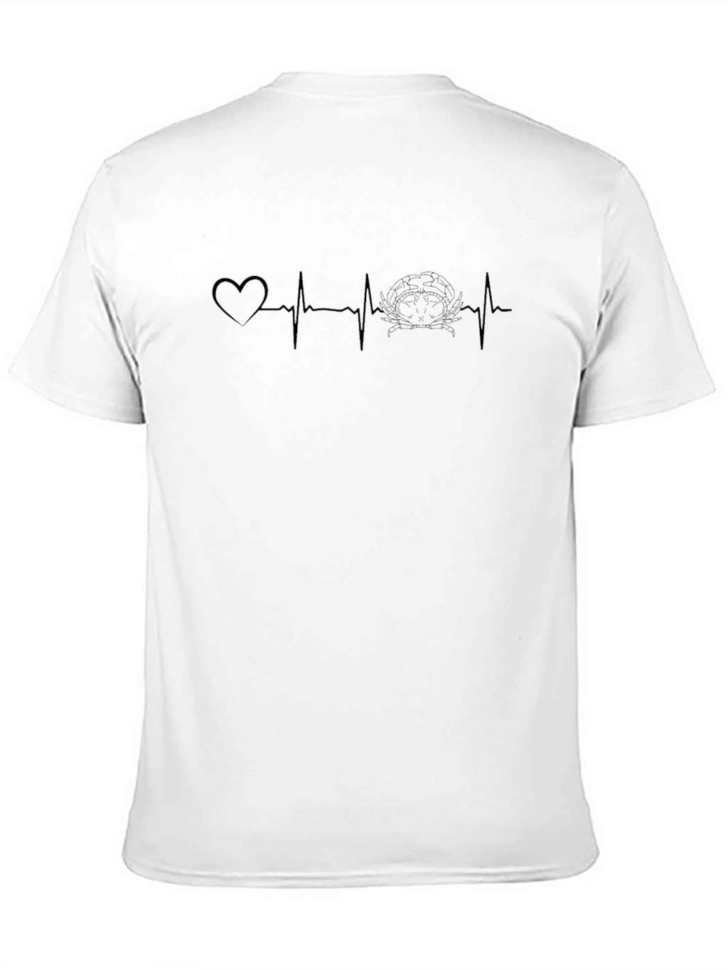 Crab Lover Heartbeat Graphic Tee