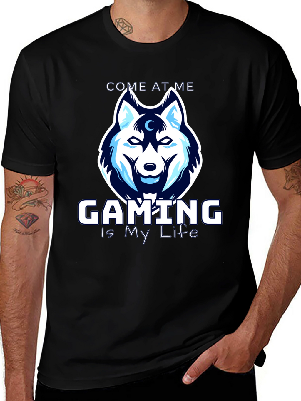 Gaming is My Life Wolf T-Shirt
