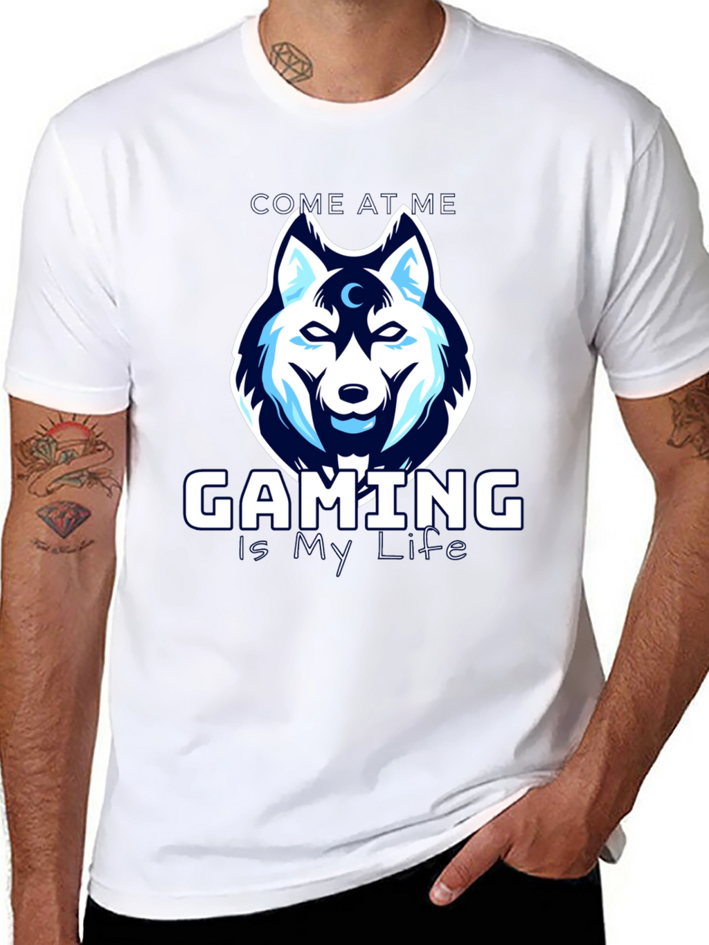 Gaming is My Life Wolf T-Shirt