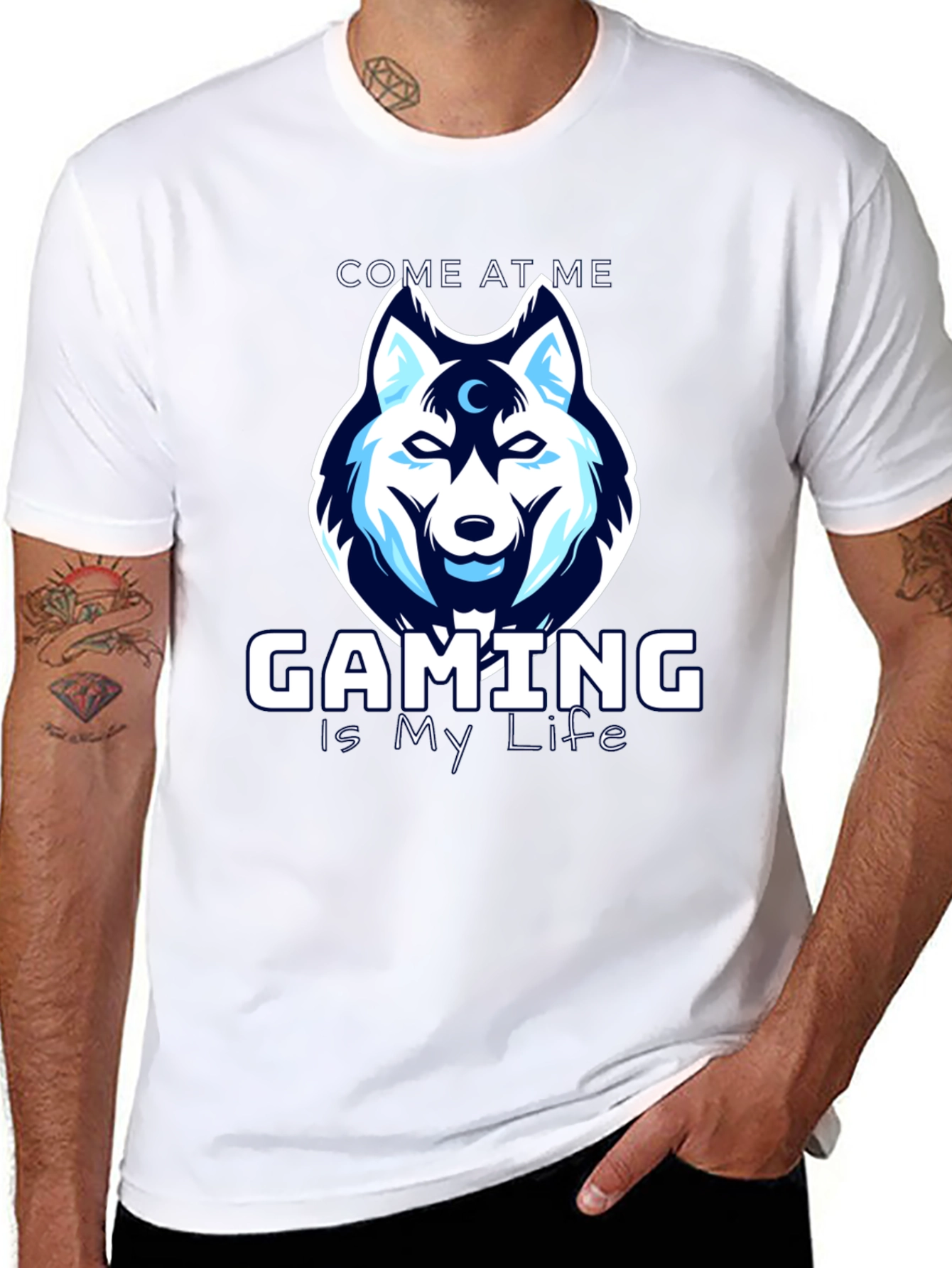 Gaming is My Life Wolf T-Shirt